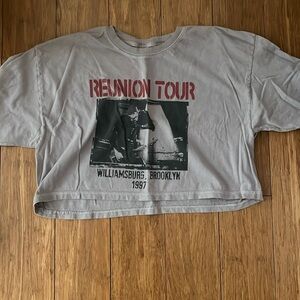 TILLY’s Reunion Tour baggy cropped shirt size s new not worn did not fit